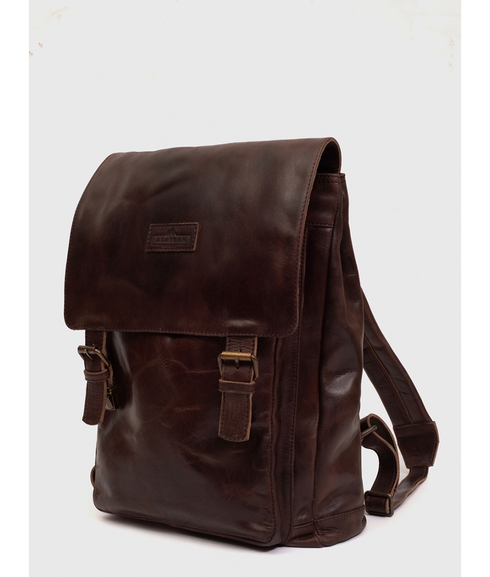 Clayton Vintage Crazy Horse Leather Backpack Alaskan Leather Company